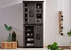 MASSIVMOEBEL24 Schrank Mango 80x45x175 grau lackiert Produktbild-Vorschau 1