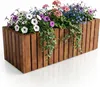 Pflanzkübel Holz massiv TAVO35 116x37x35 cm - Wetterfester Produktbild-Vorschau 1