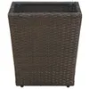 vidaXL Beistelltisch Braun 41,5x41,5x44 cm Poly Rattan und Produktbild-Vorschau 1