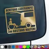 PantherPixel Rollstuhl Aufkleber Behindert 3m Rampe Produktbild-Vorschau 1