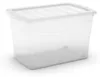 Omnibox 008612WHTRS Box 60 L, priehľadný s kolečky Náhľad obrázku produktu 1