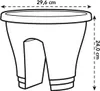 Elho Pflanztopf Flower Bridge anthrazit Ø 30 cm Produktbild-Vorschau 5