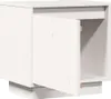 vidaXL Nachttisch Weiß 40x30x40 cm Massivholz Kiefer Produktbild-Vorschau 5