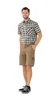 A man is standing and posing for a product photo. Produktbild-Vorschau