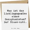 Mr. & Mrs. Panda Grußkarte Spruch Saxophon Blues - Weiß - Produktbild-Vorschau 1