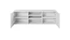 Weißer wandmontierter RTV-Schrank, 120x38x37, TV-Schrank, Produktbild-Vorschau 3