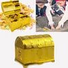Piraten Schatztruhe mit Schloss und 2 Schlüsseln – goldene Produktbild-Vorschau 6