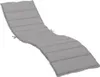 vidaXL Coussin pour chaise longue Gris 200x70x4 cm Tissu Voir les images du produit 1