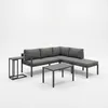 Mucola Sitzgruppe Aluminium Ecksofa mit Beistelltisch Produktbild-Vorschau 13