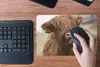 MuchoWow® Mauspad Mousepad Schottischer Highlander - Braun Produktbild-Vorschau 4