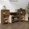 vidaXL Sideboards 2 Stk. Honigbraun 40x35x80 cm Massivholz Produktbild-Vorschau 4