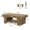 Table basse Tribesigns, 120 cm de haut, table d'appoint Voir les images du produit 9