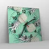 Wanduhr - Quadrat - Glasuhr - Ananas Obst Saft - 30x30cm - Produktbild-Vorschau 4