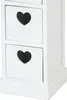 SKŘÍŇ "HEART" | Mahagonové dřevo, 2 ratanové koše | Komoda Náhled obrázku produktu 5