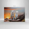 Bild auf Leinwand - Leinwandbild - Tiger weiß Rock Produktbild-Vorschau 3