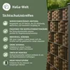 Sichtschutzstreifen Zaunblende aus PE-Rattan – cognac Produktbild-Vorschau 5