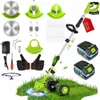 Kabellos Akku-Rasentrimmer mit Rädern, 2000 mAh, 650 W, Produktbild-Vorschau 1