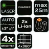 NEO TOOLS Laser 3D, verde 4x360 gradi, laser a linea laser Anteprima dell’immagine prodotto 2