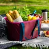 Faltbarer Einkaufskorb Click SHOP!, weinrot Produktbild-Vorschau 2
