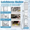 A collage of images and text highlighting features of a shower system. Náhled obrázku produktu