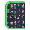 A flat lay of a Minecraft-themed pencil case. Podgląd zdjęcia produktu