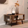 COSTWAY Table basse 2 niveaux, table d'appoint Voir les images du produit 1