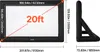 Diagrams showing the dimensions of an inflatable movie screen. Anteprima dell’immagine prodotto