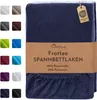 Frottee Spannbettlaken Navy blau 200 X 220 + 40 CM Produktbild-Vorschau 2