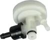 A product shot of a white and black plastic part for an appliance. Produktbild-Vorschau