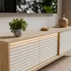 TV-Schrank FLORENCE mit LED-Beleuchtung, Eiche geölt / Produktbild-Vorschau 6
