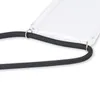 A close-up view of a black cord attached to a clear phone case. Produktbild-Vorschau