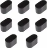 Set mit 8 ovalen Tisch- oder Stuhlbeinkappen, Weichgummi, Produktbild-Vorschau 1