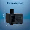 Aquarium-Pumpe 150l/h | 1,9m Kabel | 6W | max. 70cm Produktbild-Vorschau 4