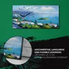 Wanduhr Bürouhr Leinwand Bild Geräuschlos 60x30 Ölgemälde Produktbild-Vorschau 5