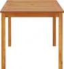 vidaXL Gartentisch 140x80x74 cm Massivholz Akazie Anteprima dell’immagine prodotto 10