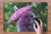 MuchoWow® Schreibtischunterlage Hamster mit rosa Produktbild-Vorschau 3