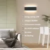Moderna lampada da parete a led per interni nera, lampada Anteprima dell’immagine prodotto 6