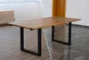 Baumkantentisch Akazie stonefarben 220 (320) x 100 cm Produktbild-Vorschau 3