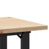 vidaXL Esstisch O-Gestell 50x50x75,5 cm Massivholz Kiefer & Produktbild-Vorschau 6