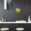 Glasuhr Wanduhr Küchenuhr Echt-Glas 30fi cm Sonnenblumen Produktbild-Vorschau 3