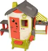 A children's playhouse with attached picnic table and outdoor kitchen. Produktbild-Vorschau