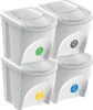 Odpadkový koš SORTIBOX popelavě šedý - 4x25L Náhled obrázku produktu 1