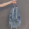 Hellblau Vintage Jeansrucksack für Jugendliche, marmoriert, Produktbild-Vorschau 6