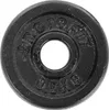 A black weight plate with text on it. Náhľad obrázku produktu