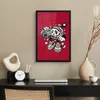 MuchoWow® MuchoWow® Gerahmtes Poster Radio - Rot - Vintage Produktbild-Vorschau 2