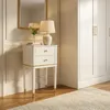 Table De Chevet Camille White 40 Cm - Pin Et Mdf, Style Voir les images du produit 10