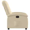 vidaXL Poltrona relax in tessuto crema Anteprima dell’immagine prodotto 4