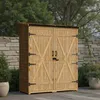 BEALIFE Gartenschrank 140x44x162 cm | 2 Türen & großes Produktbild-Vorschau 8
