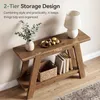 Console, table d'appoint en bois massif de 110 cm de style Voir les images du produit 6