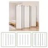 The Living Store 5-pc. Paravent Blanc 250x200 cm tissu Voir les images du produit 9